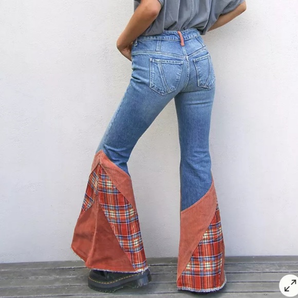 REE PEOPLE FLASHBACK FLARE JEANS - Picture 3 of 4